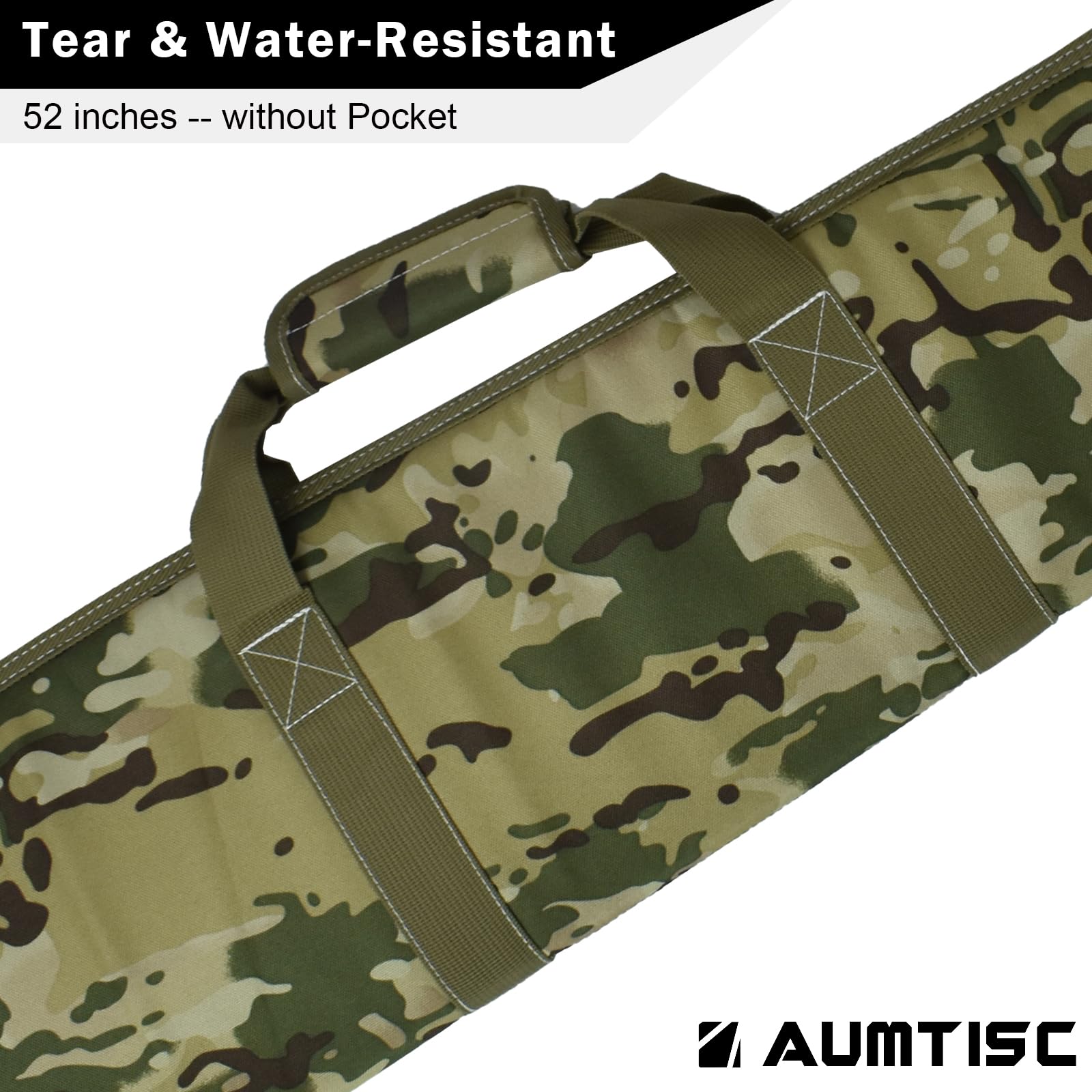 AUMTISC Maleta Rifle Escopeta, Estuche Transporte Armas Largas, Caza Tiro, Espuma Acolchada
