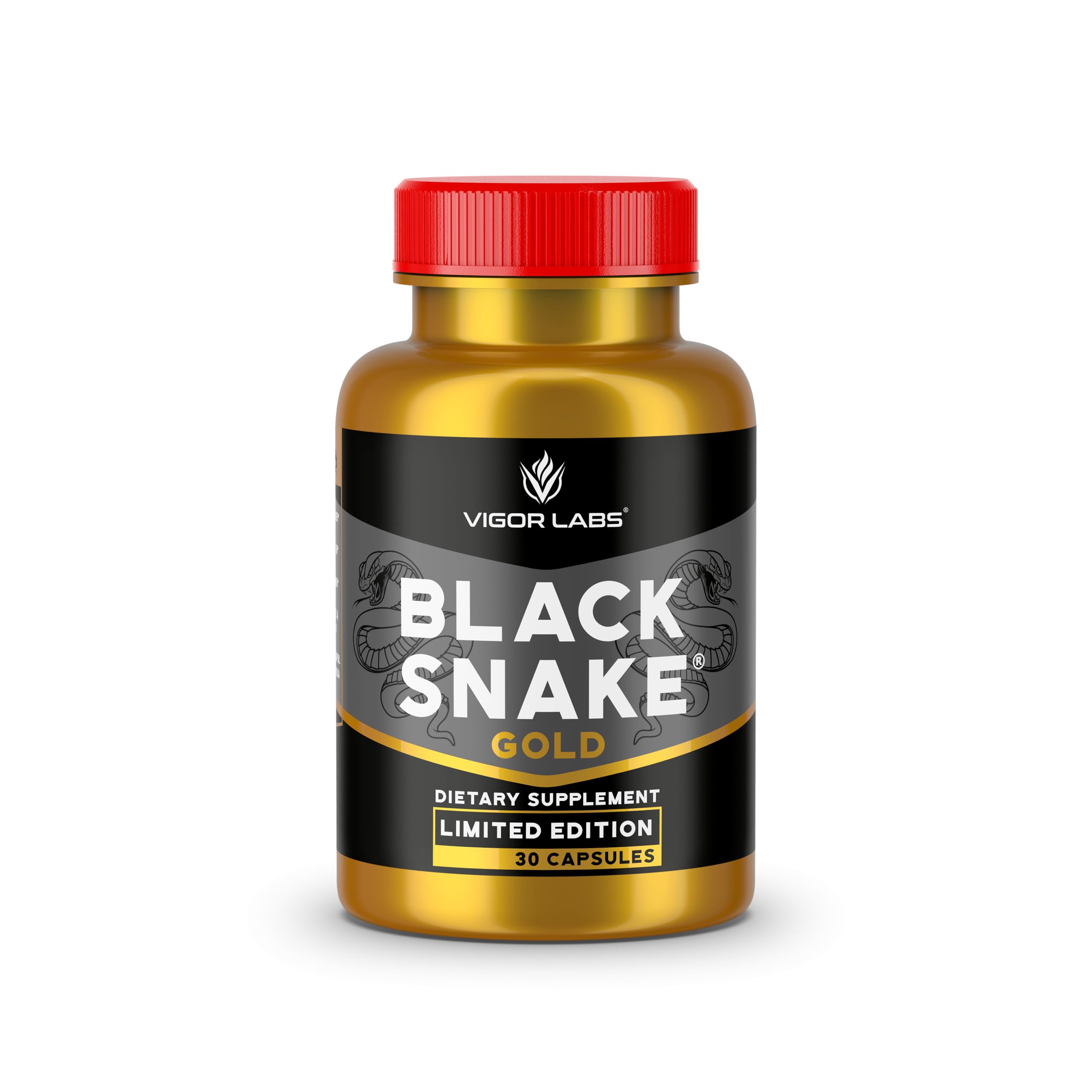 Vigor Labs Black Snake Gold, suplemento masculino em cápsulas, 30 cápsulas