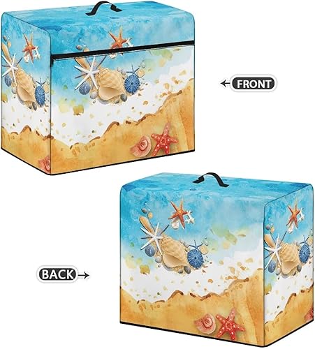 Miniatura 16 de Mumeson Cubierta antipolvo para máquina de coser de gatos negros con flores, para la mayoría de máquinas de coser estándar, plegable, duradera