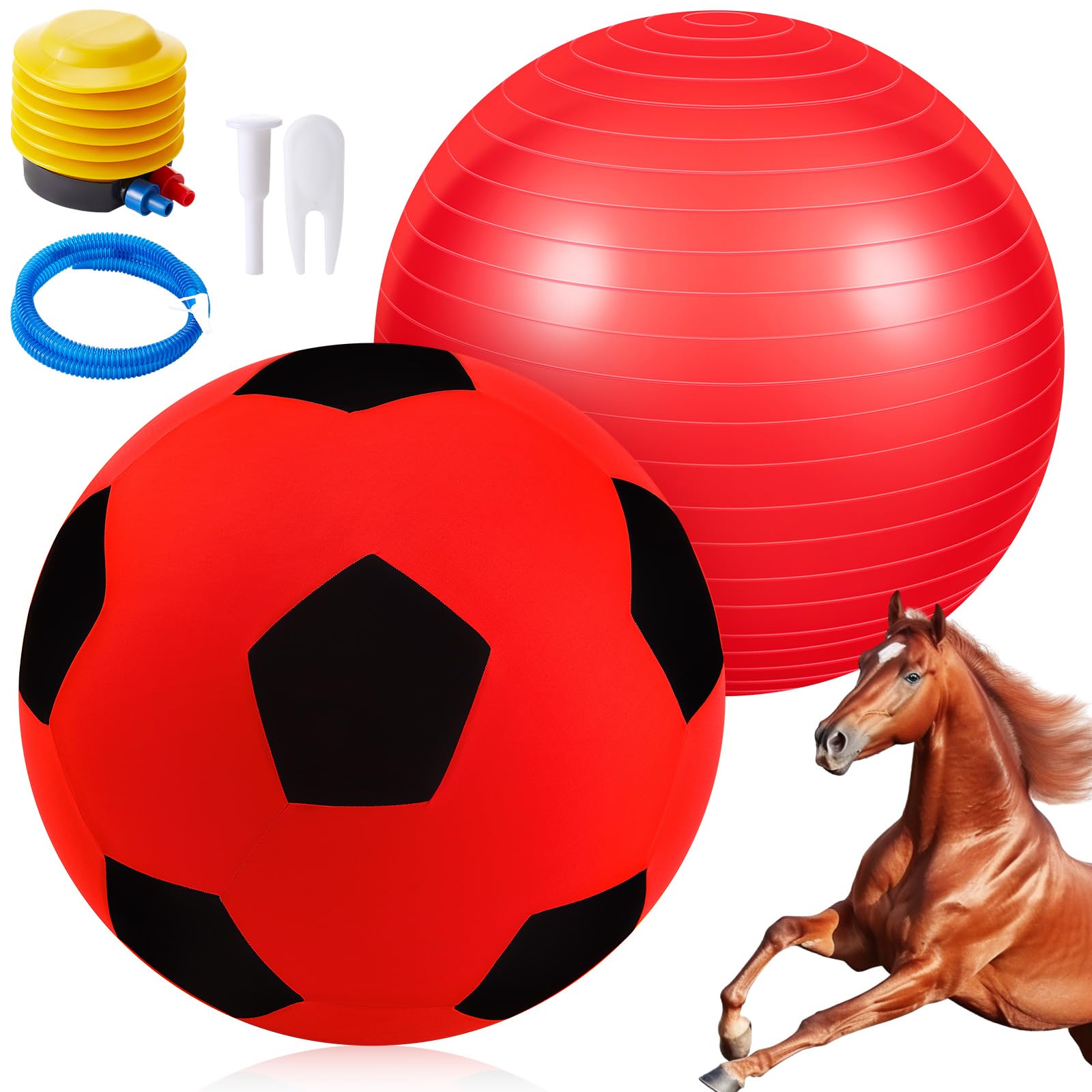 Giant 40 Inch Herding Balls with Ball Cover, Horse Toy