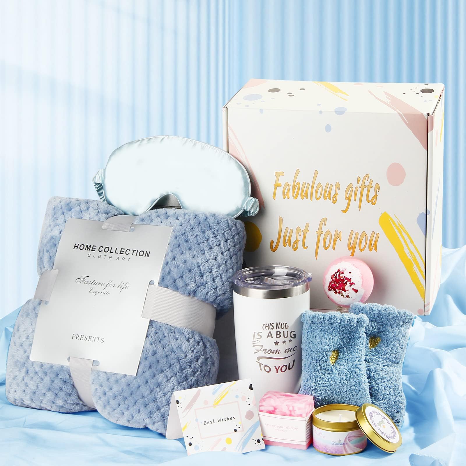 Get Well Soon Care Package for Women, Self Care Surgery Recovery Basket, Sympathy Gifts for Mom or Friend w/ Cozy Blanket & Coffee Mug – Ideal for Christmas, Birthday, Mother’s Day, or Valentine’s Day