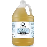 Vista 13 de Jabón líquido puro de Castilla, menta, 1 galón - Multiuso: manos, cara, cuerpo, lavandería, platos y más - Para pieles sensibles, ingredientes
