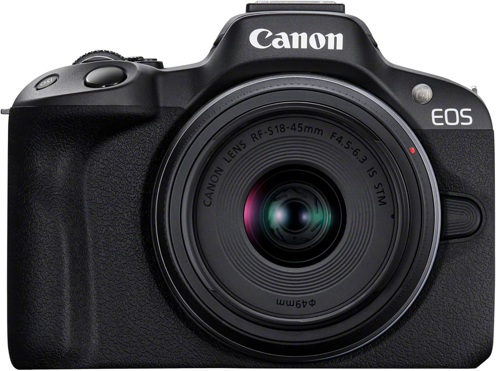 EOS R50 + RF-S 18-45mm F4.5-6.3 IS STM Lens - Compact Mirrorless Digital Camera - 24.2 MP, UHD 4K Video, APS-C Sensor - 15 FPS Continuous Shooting - Vari-Angle Touchscreen - Bluetooth & Wi-Fi