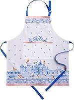 Vista 121 de Maison d' Hermine Delantal 100% de algodón para mujeres con bolsillo de cocina delantal de chef para hombres, decoración de Pascua