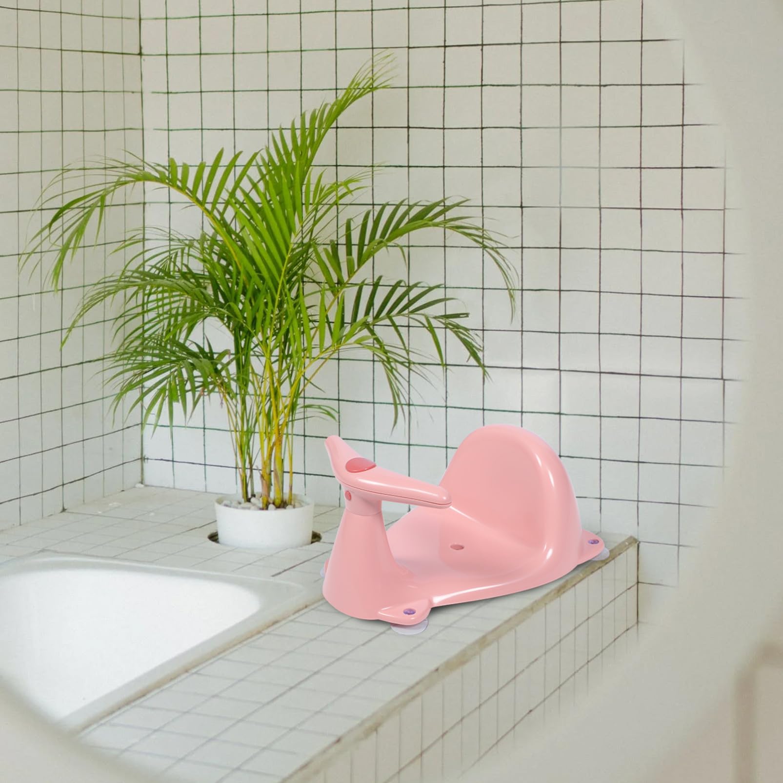 Abaodam Asiento De Baño Para Taburete Asiento De Baño Para Bebés Para Bañera Para Uso Bañera Recién Nacidos y Pequeños Obsequio Para Shower