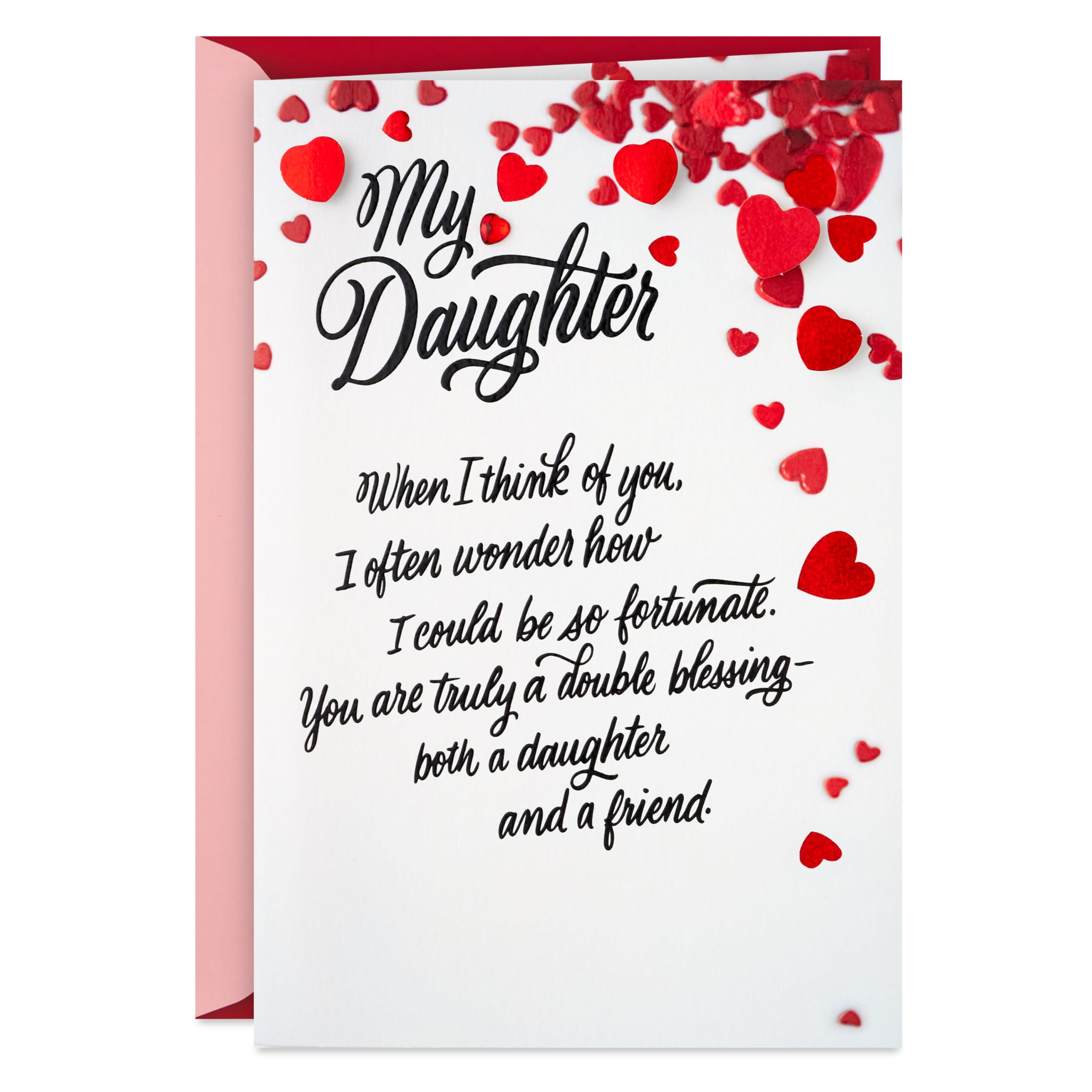 Valentine's Day Card for Daughter (Daughter and Friend)