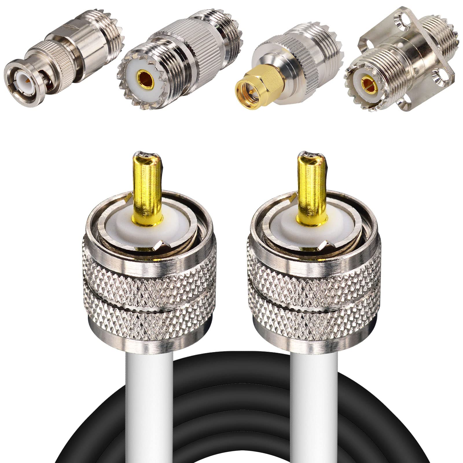 Buy UHF CB Coax Cable, PL259 RG8X Coaxial Cable,UHF Male to Male Low