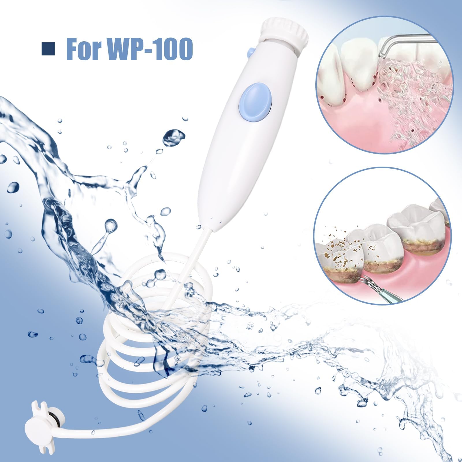Waterpik WP-100, WP-450, WP-660, WP900 Maniglia di Plastica per Irrigatore Orale - Bocchini di Ricambio e Accessori per Igiene Orale
