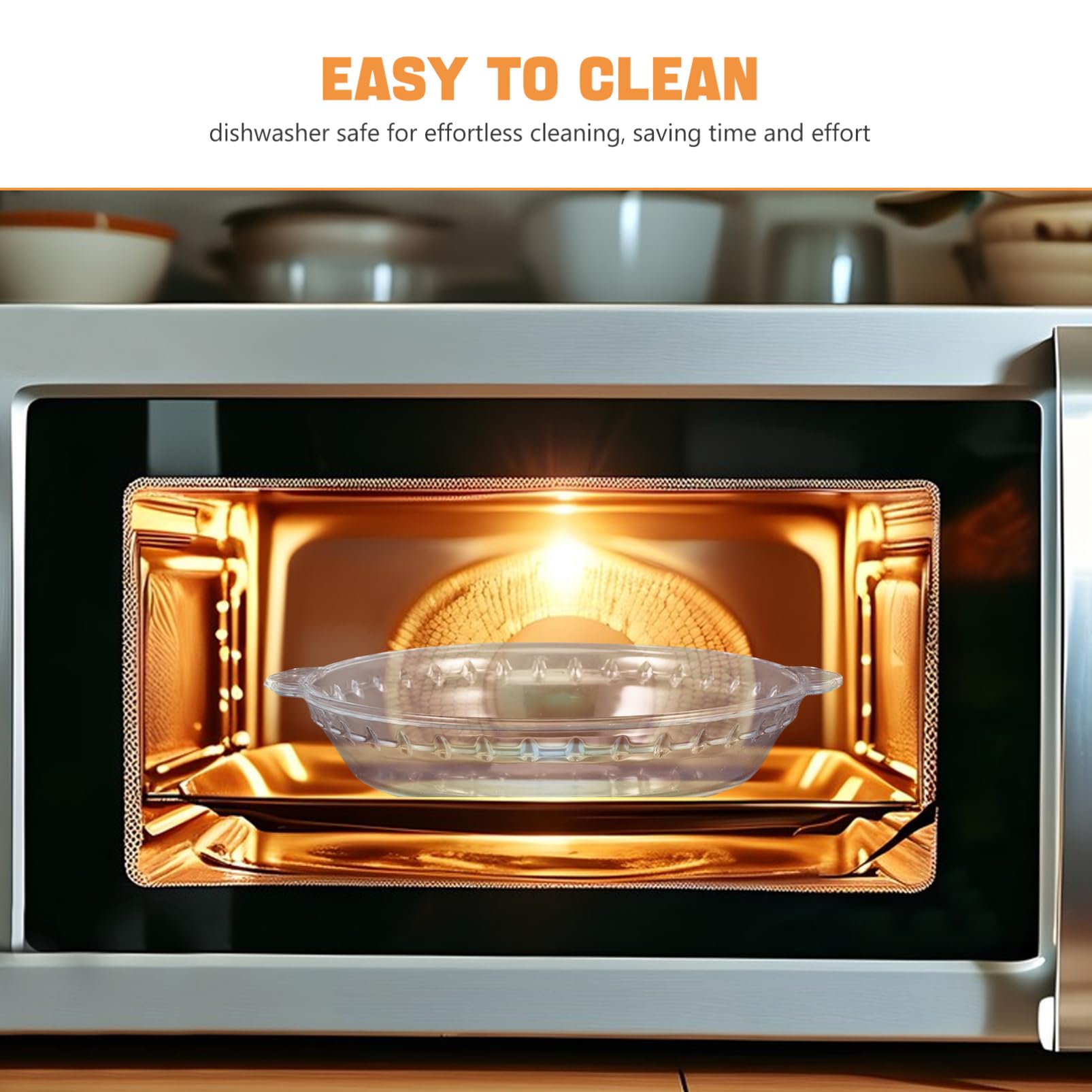 UPKOCH Couvercle pour Cuisson et Cuisson Vapeur pour Micro-ondes en Verre Rond Résistant la Chaleur Compatible Lave-
