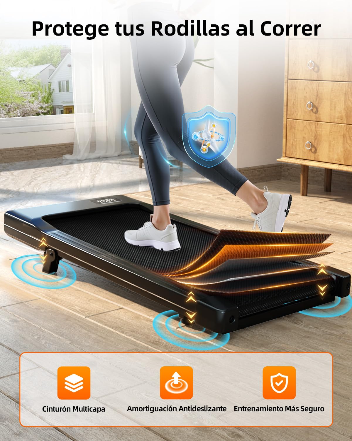 Copant Raceable Cinta de Correr para Oficina y Casa, Cinta de Andar 2,5 HP, Walking Pad Capacidad de Peso 136KG 159KG, Cinta Caminar Passadeira, Adecuado para Dispositivo Portatil Alta Tecnología