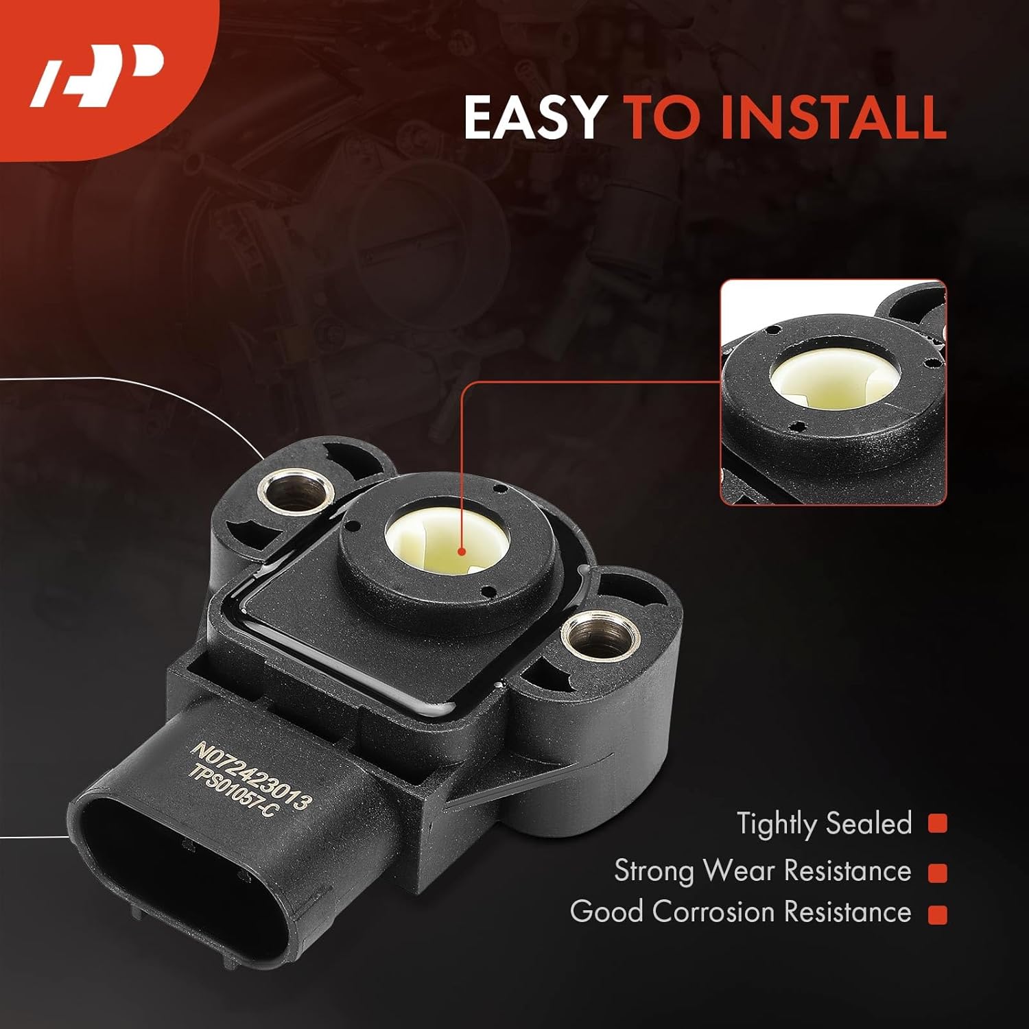 A-Premium TPS Throttle Position Sensor Compatible with Chrysler, Dodge, Eagle & Plymouth - Sebring 1996-1997, Concorde 1996-1997, Cirrus, LHS, New Yorker, Intrepid, Stratus, Vision, Breeze, Prowler