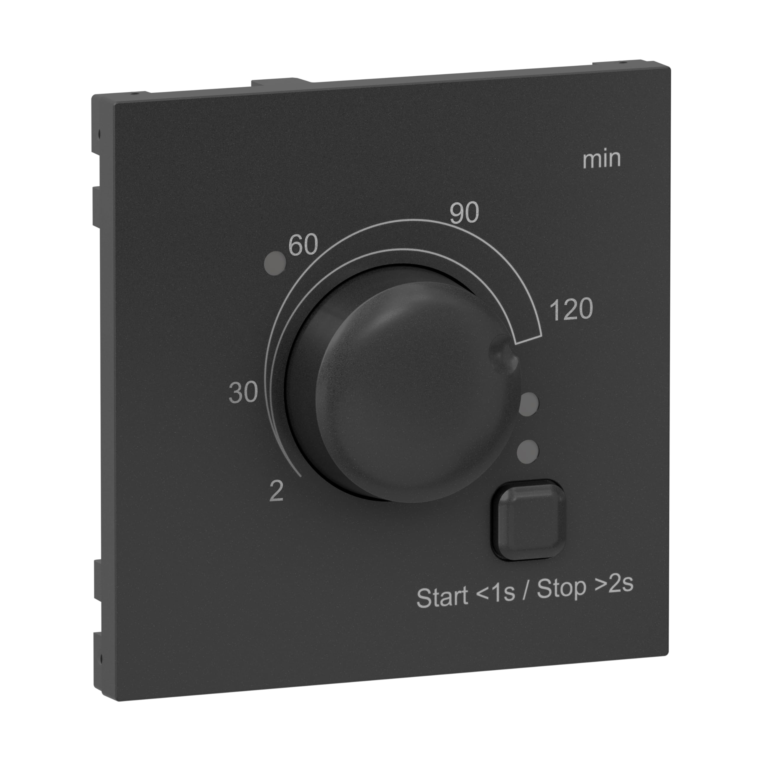 LEGRAND, Seano 765436 Cover for Timer Switch 2 – 120 Minutes, Material Quality: Thermoplastic, Halogen-Free, IP20, IK04, Colour: Anthracite Lacquered