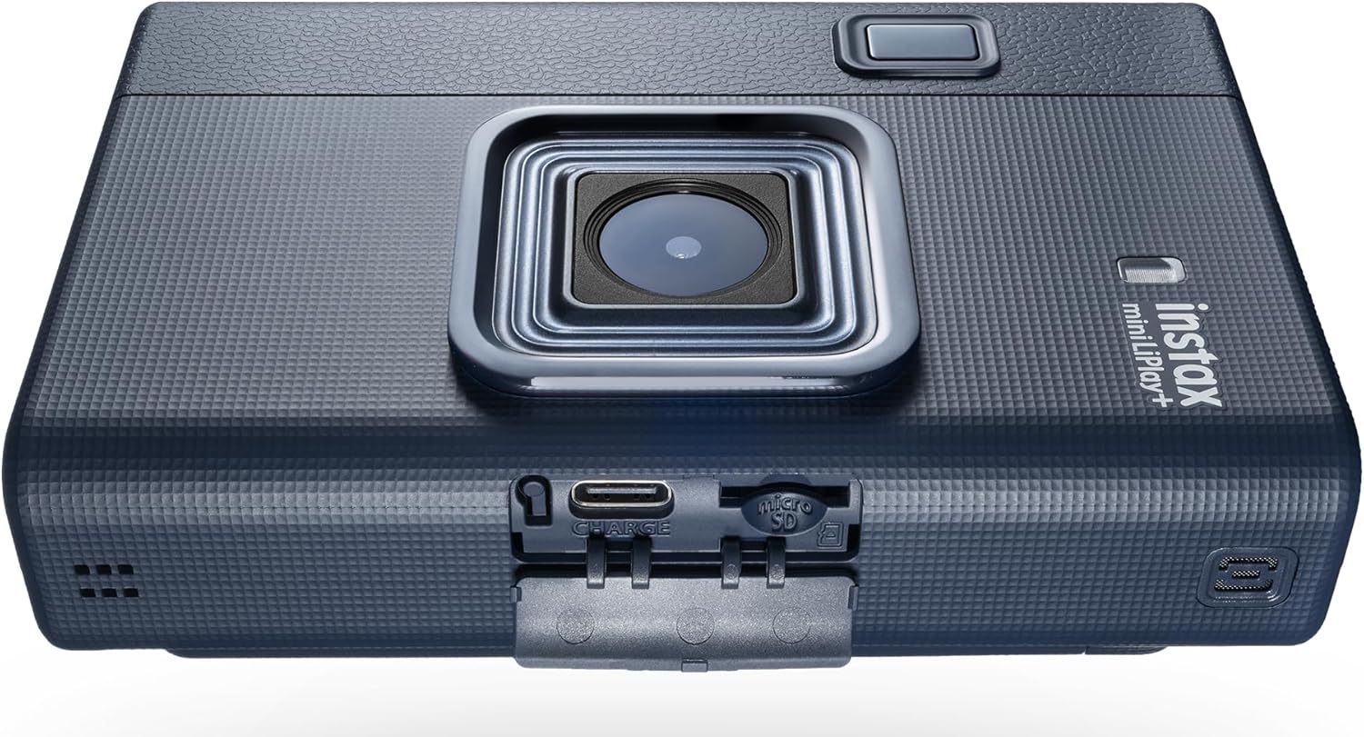 FUJIFILM instax mini LiPlay+ Hybrid Instant Camera - Midnight Blue