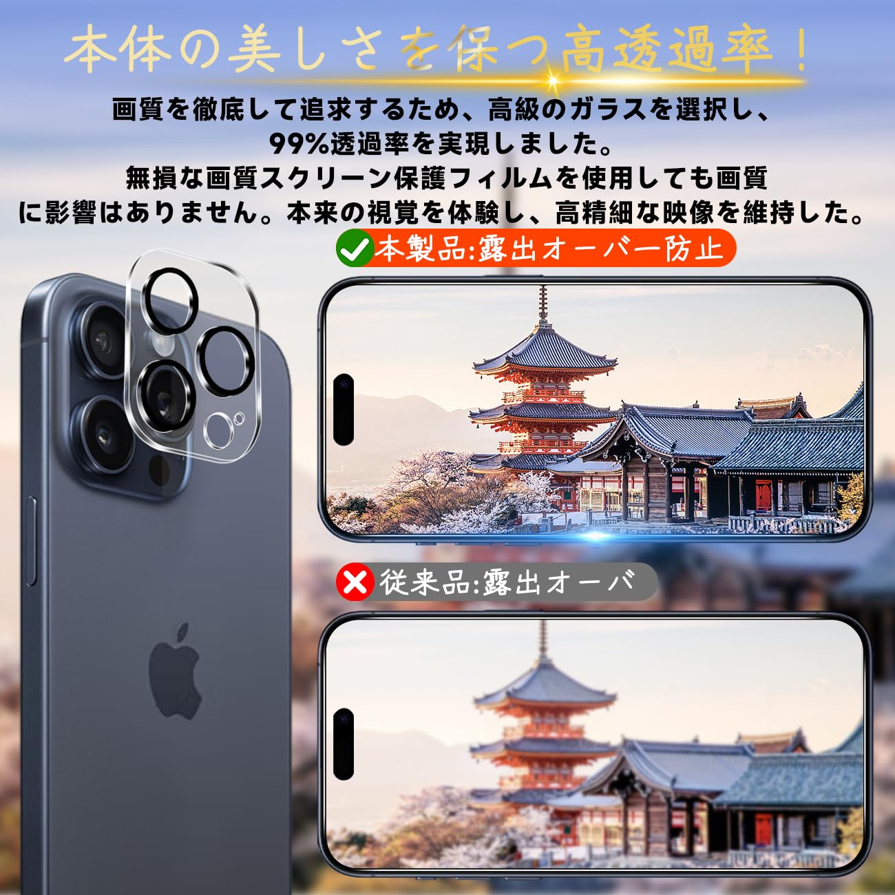 Amazon | 対応 iPhone 15 Pro Max ガラスフィルム iphone15Pro Max