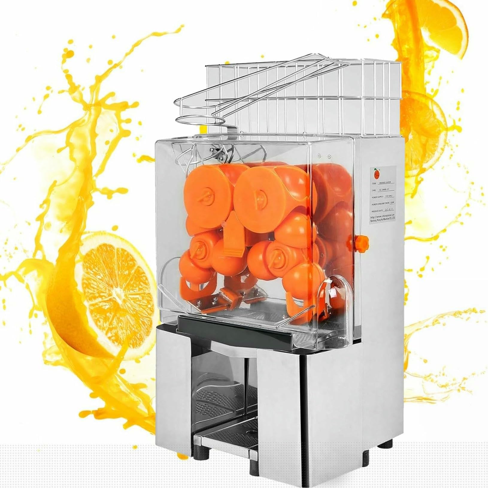 Commercial Orange Juicer Machine Stainless Steel Centrifugal Juicer for Cafe and Restaurant