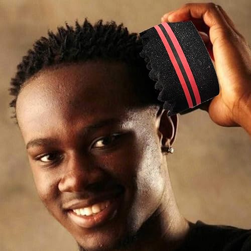 Miniatura 4 de 2 esponjas para rizar el cabello, cepillo mágico de peluquero, esponja para rizar rastas de bloqueo de bobina afro, herramienta de cuidado de peine