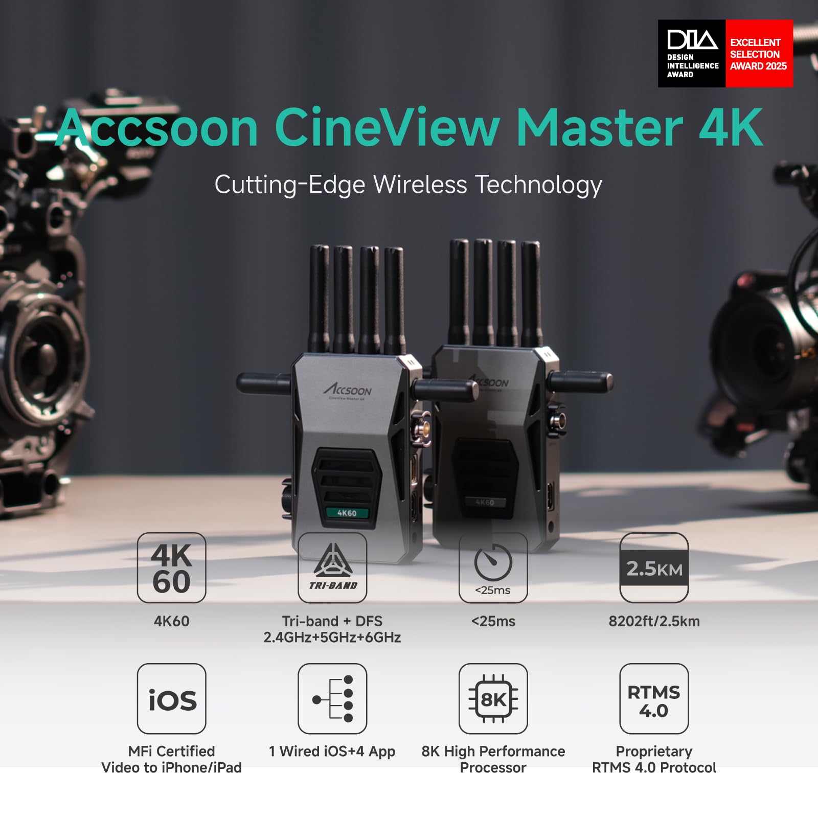 Amazon | Accsoon CineView Master 4K SDI&HDMI無線映像伝送システム