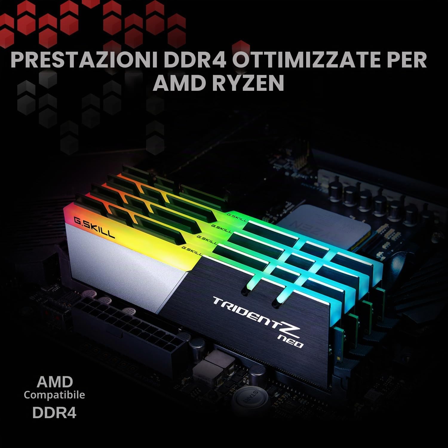 G.SKILL 32 GB Trident Z Neo RGB DDR4 4000MHz PC4-32000 CL18 Dual Channel Kit (2X 16GB)