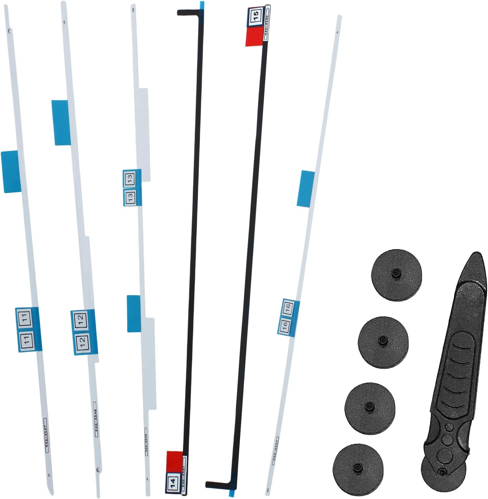 GBOLE Replacement for iMac 21.5" A1418 LCD Panel Adhesive Tape Strip Strips Sticker + Opening Wheel Tool Kit (Late 2012 - Retina 4K Late 2015)