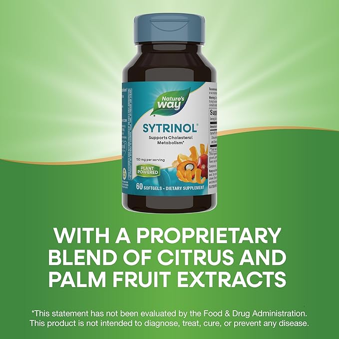 Nature's Way Sytrinol Cholesterol Control; Premium Blend; 60 Softgels