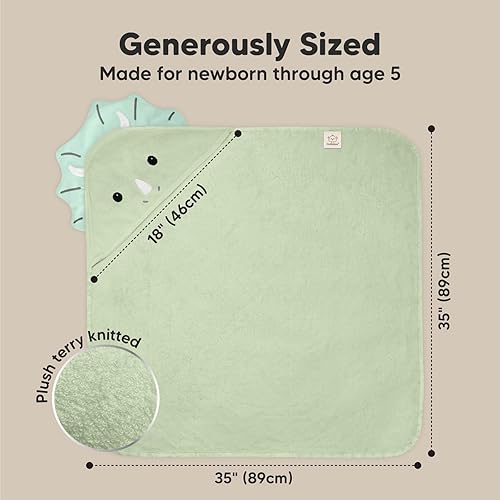 Miniatura 4 de KeaBabies Toalla de bebé con capucha para recién nacido, viscosa derivada de bambú, toallas de baño grandes con capucha para niños, niñas, niños