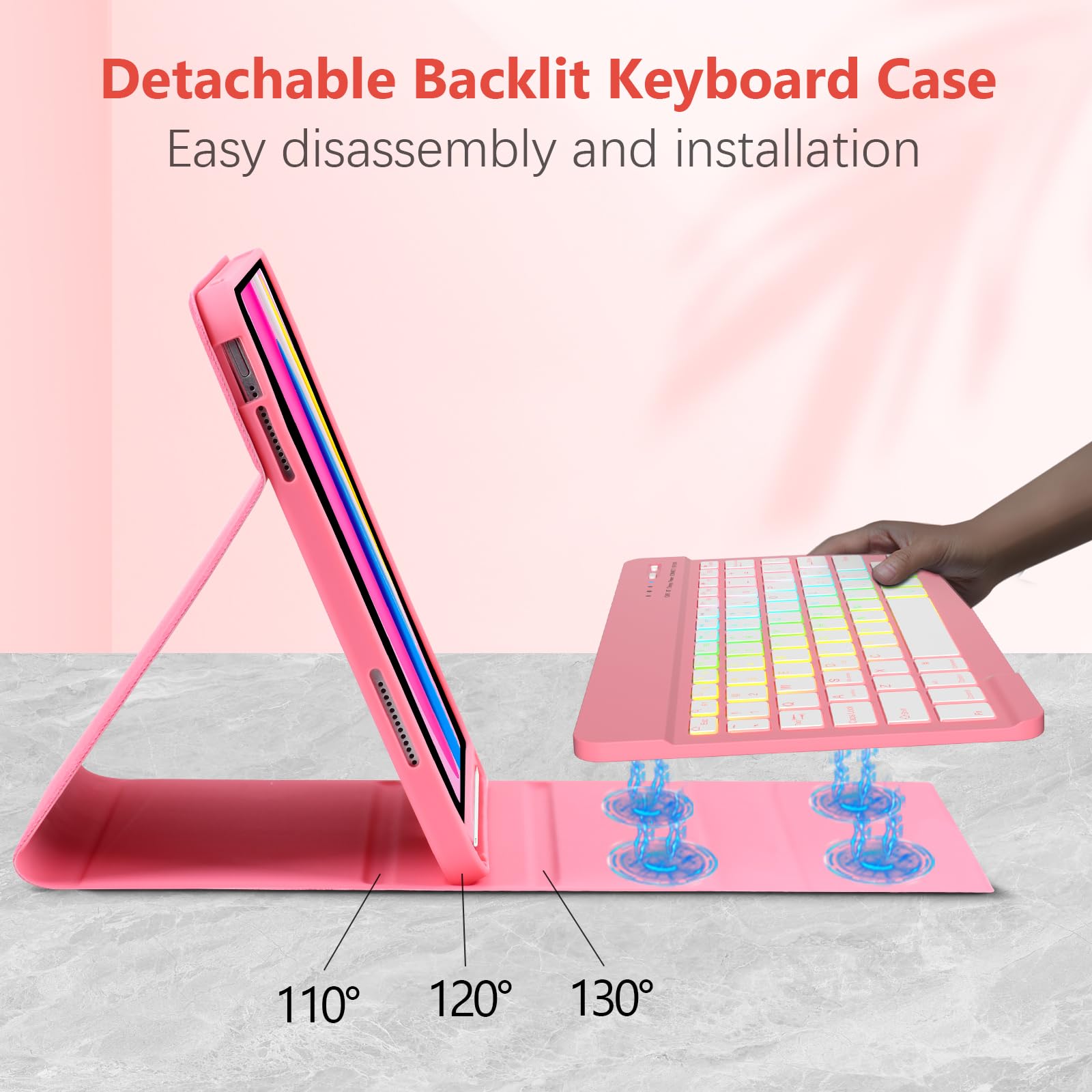 Amazon.com: iPad 10th Generation Case with Keyboard 10.9 inch 2022 