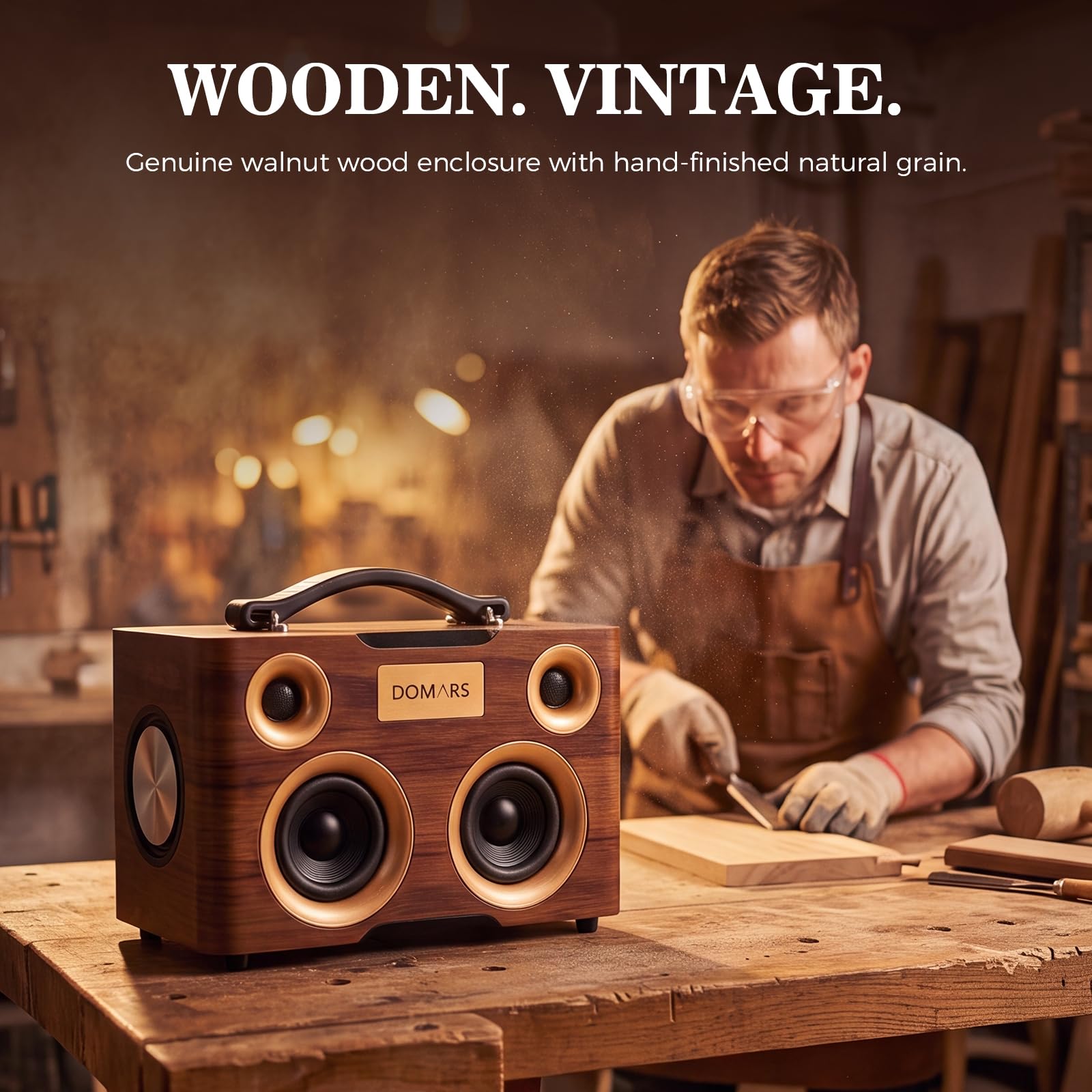 Klasyczny GłOśNik Bluetooth Z Dwoma Mikrofonami, DźWięK Hi-Fi 50 W | Dwa Mikrofony, Bateria 10800 Mah, Parowanie Stereo Tws, Karaoke I Do UżYtku Na Imprezach, PrzenośNa Konstrukcja