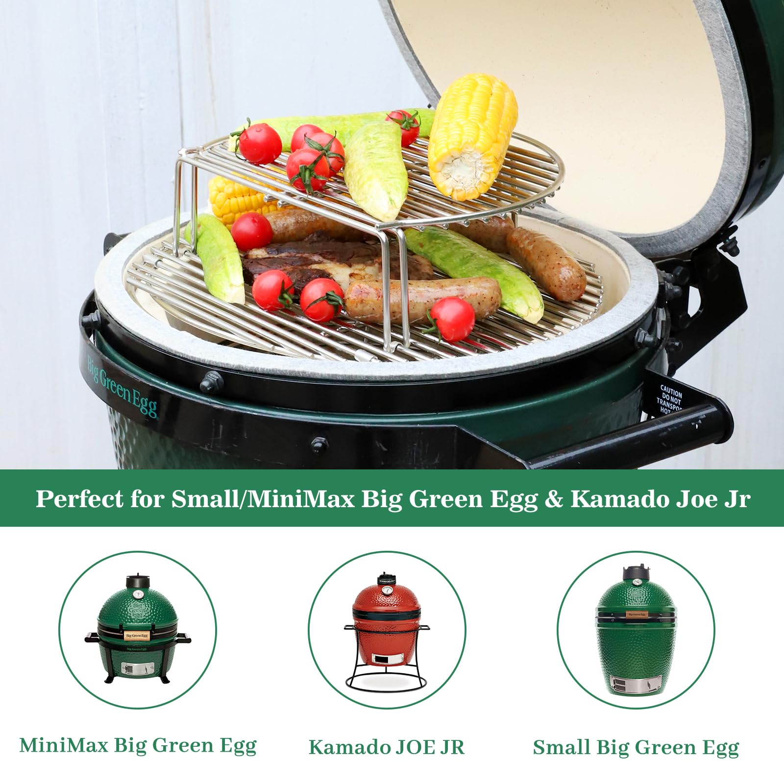 Gusseisen-Grillrost Für Big Green Egg Mini & Minimax – 33 Cm Durchmesser, Rund, Perfekter Ersatzrost