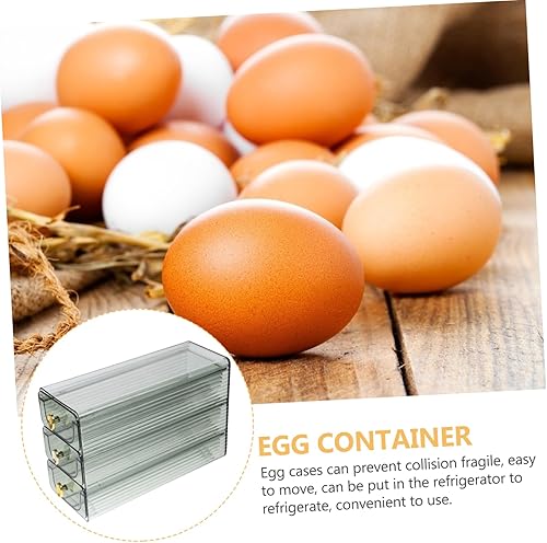 Miniatura 4 de POPETPOP Convenient Food Grade Egg Organizer for Refrigerator Rolling Egg Dispenser Durable Egg Storage Container Capacity Kitchen Supply Easy to