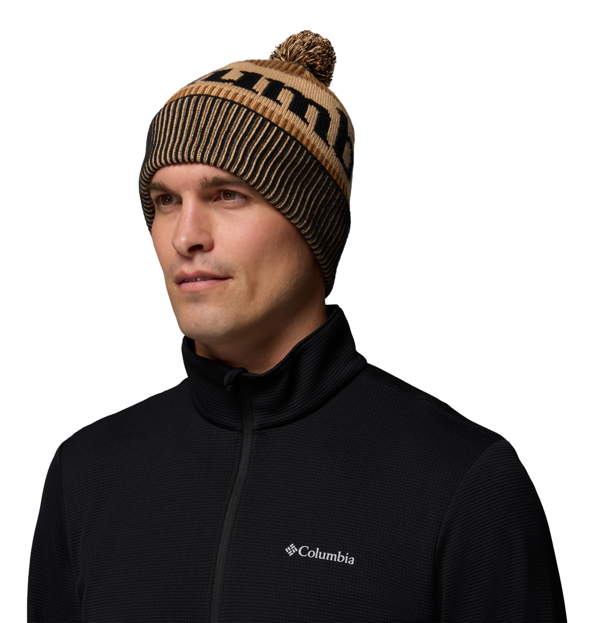 Columbia Women's Beige-Brown Polar Powder Iii Beanie Hat By