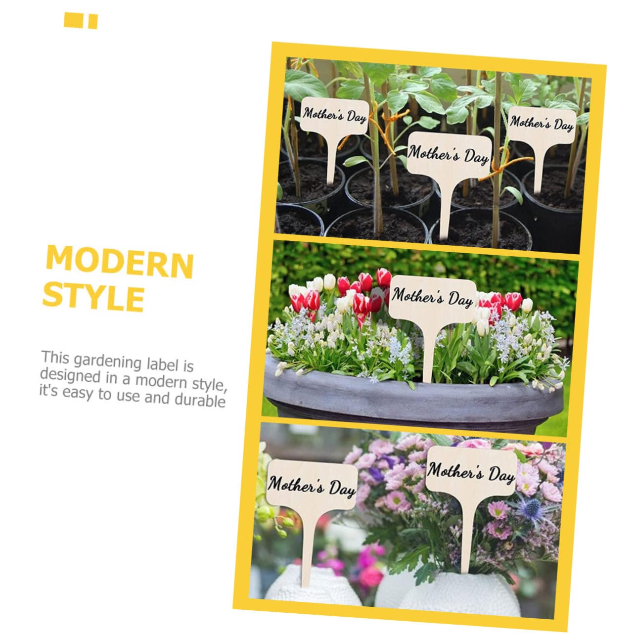 BESPORTBLE 100pièces Étiquettes De Plantes Panneaux Identificateurs Pour Fleurs Et Étiquettes De Jardin Durables Pratiques Pour Pots Et