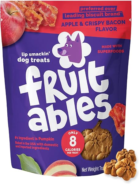 Fruitables Pumpkin & Apple Flavor Baked Deliciously Healthy Dog Treats