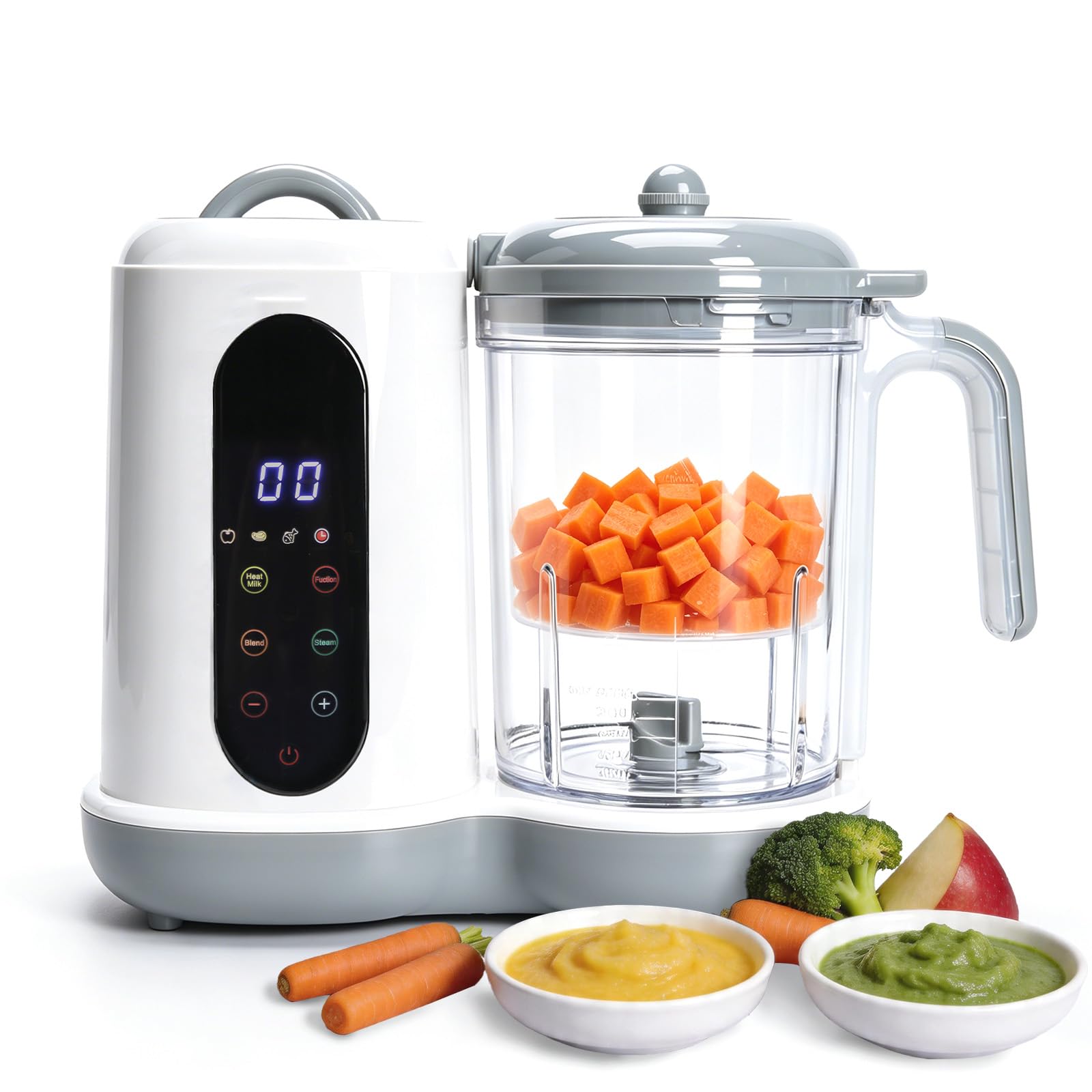 Photo 1 of ** MISSING INSTRUCTIONS**Baby Food Maker | All-in-One Steamer Blender Grinder, One-Touch Auto Cooking, Self-Cleaning Function, Puree Maker & Sterilizer for Healthy Homemade Baby Meals (White)