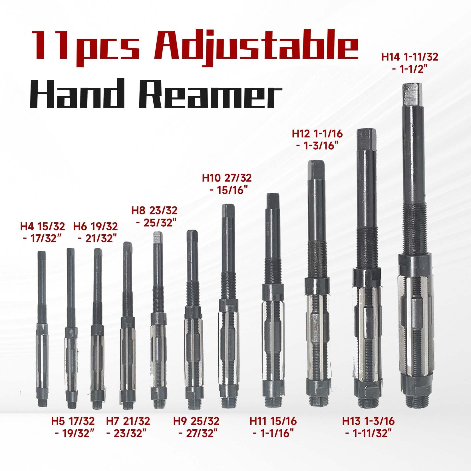 Adjustable Reamers Set - High Speed Steel, 11 Pcs -5