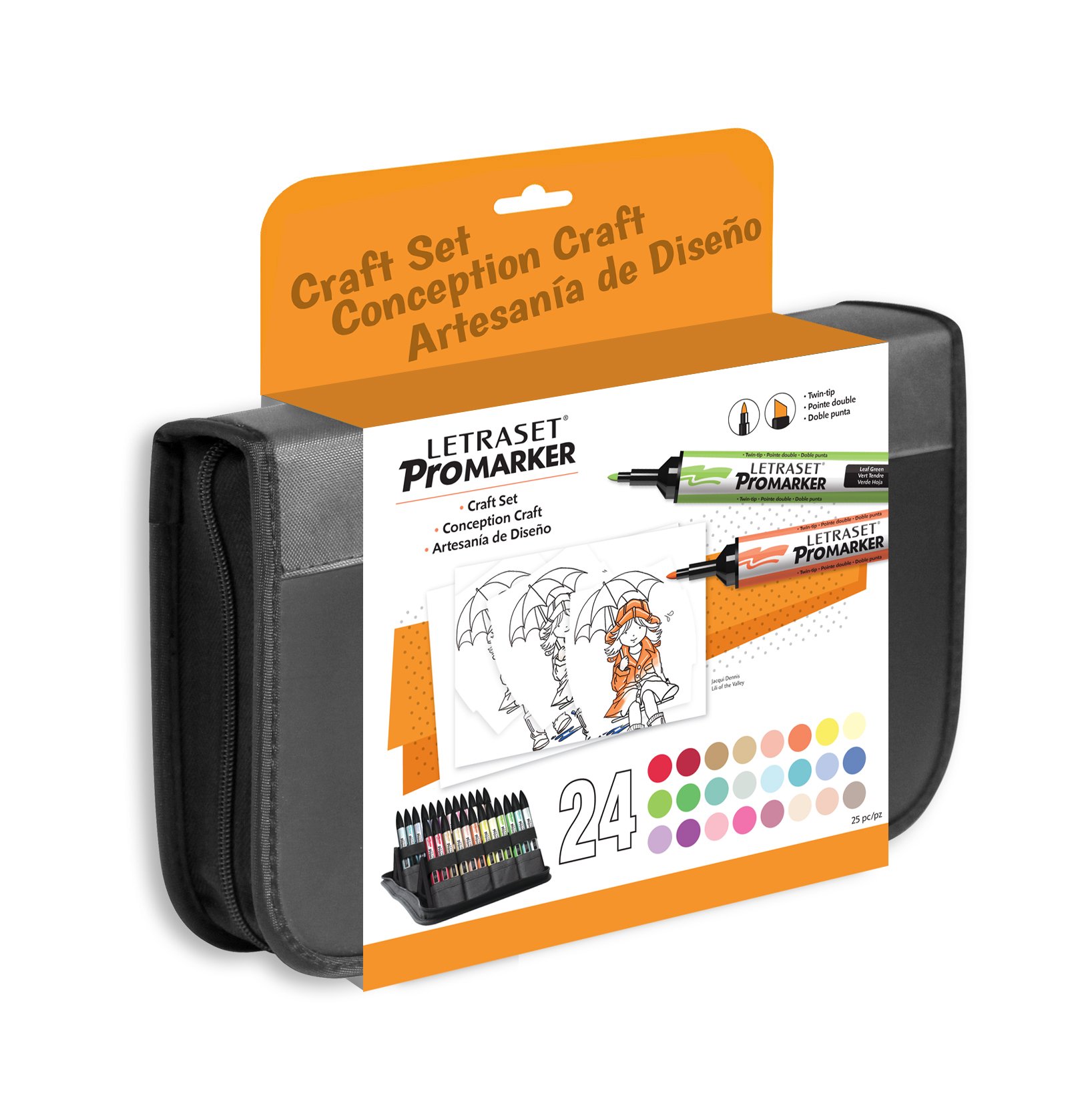 LETRASET ProMarker Craft 24-Colour Set