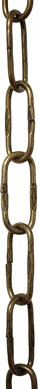 RCH Hardware CH-S58-20-AB-164 Steel Chandelier Chain 14 Gauge, Antique Brass (164 Foot Reel)