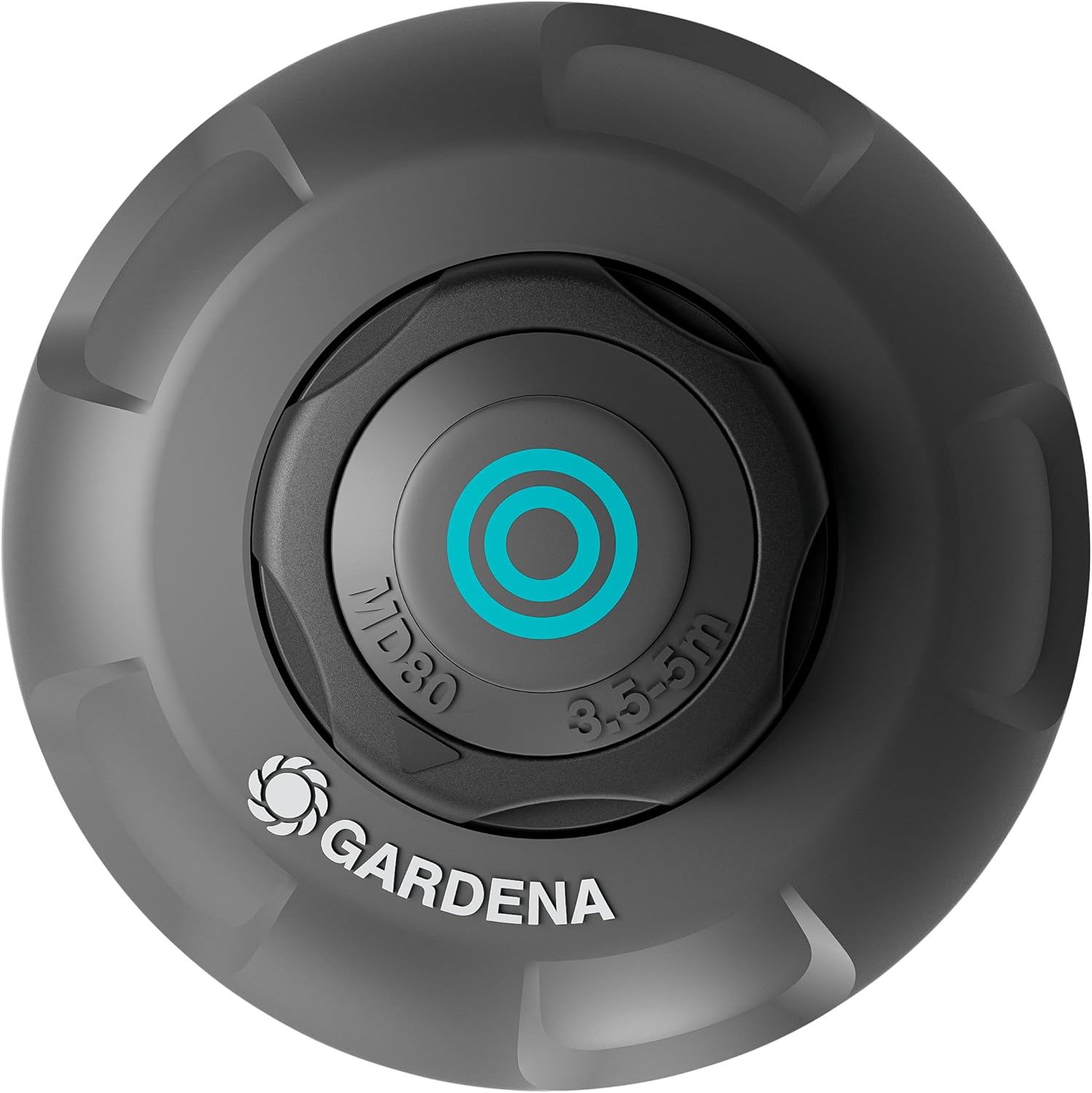 Gardena Sprinkler System Pop-up Sprinkler MD80: Pop-up Irrigation System for Medium lawns up to 80 m², Range from 3.5–5 m, with Rotary Nozzle, 1/2 inch Male Thread (8232-20)