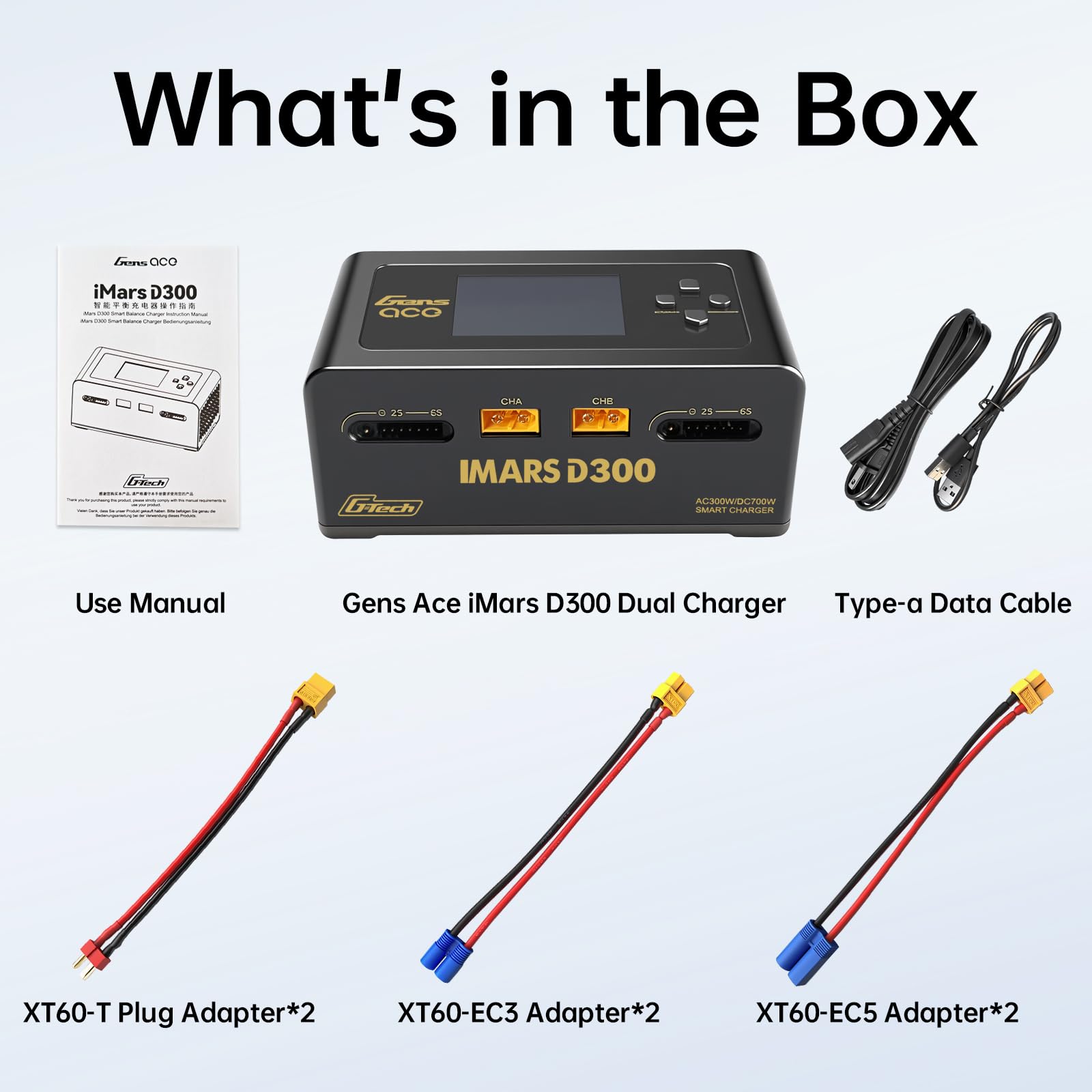 Amazon | リポバッテリー充電器 Gens Ace 充電器 IMARS D300 G-Tech