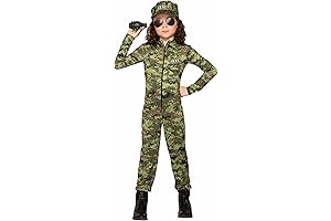 Girls' Child Army Girl Costume