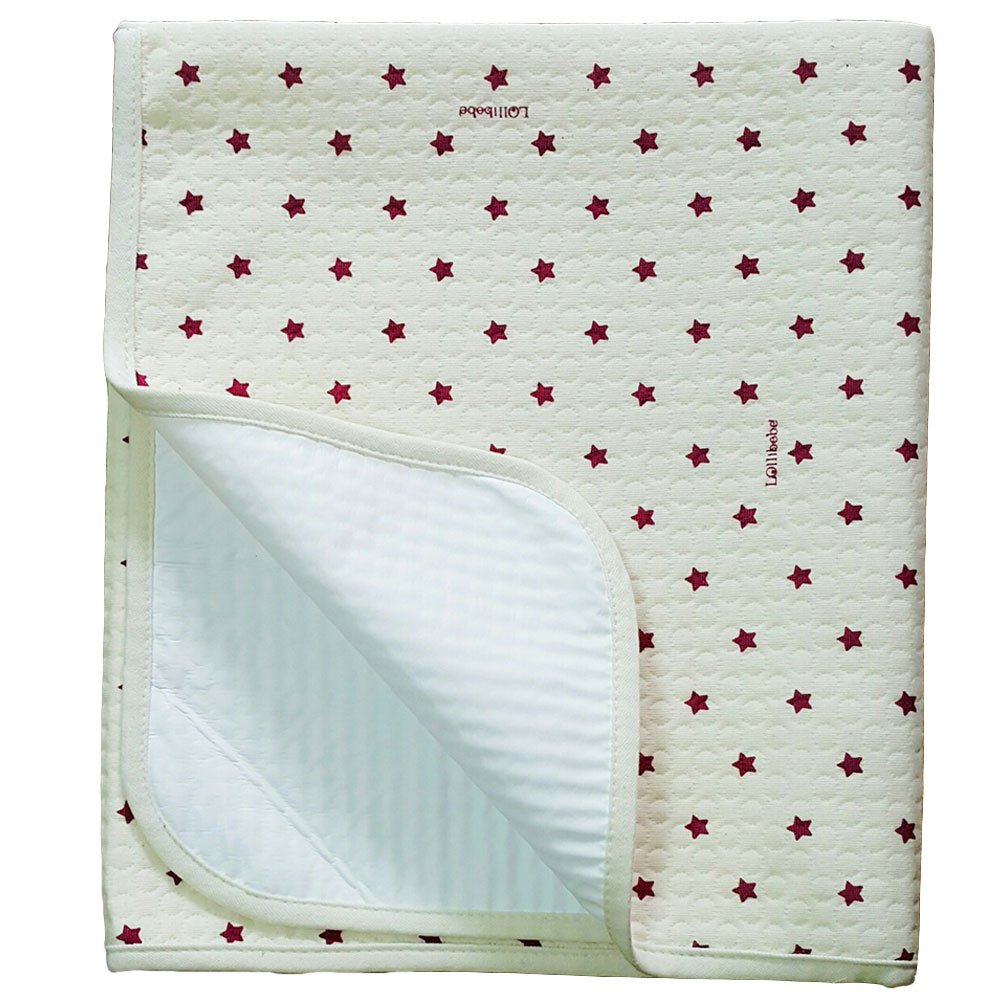 JoJobebe Red Star Mini Waterproof Sheet Protector for