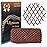 SPMKTBOZAI African Net Sponge Authentic, African Exfoliating Sponge Real African Net Black Owned, African Bath Sponge Back Scrubber, Body Exfoliator Shower Bath Accessories (Brown)
