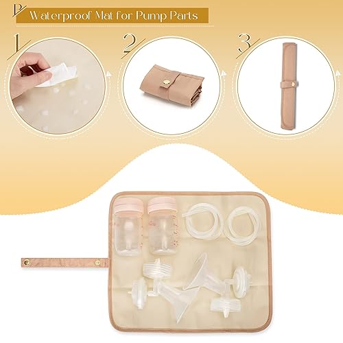 Miniatura 4 de Fasrom Mochila para extractor de leche con enfriador compatible con bombas Spectra S1, S2 y Medela, bolsa de bombeo portátil con alfombrilla