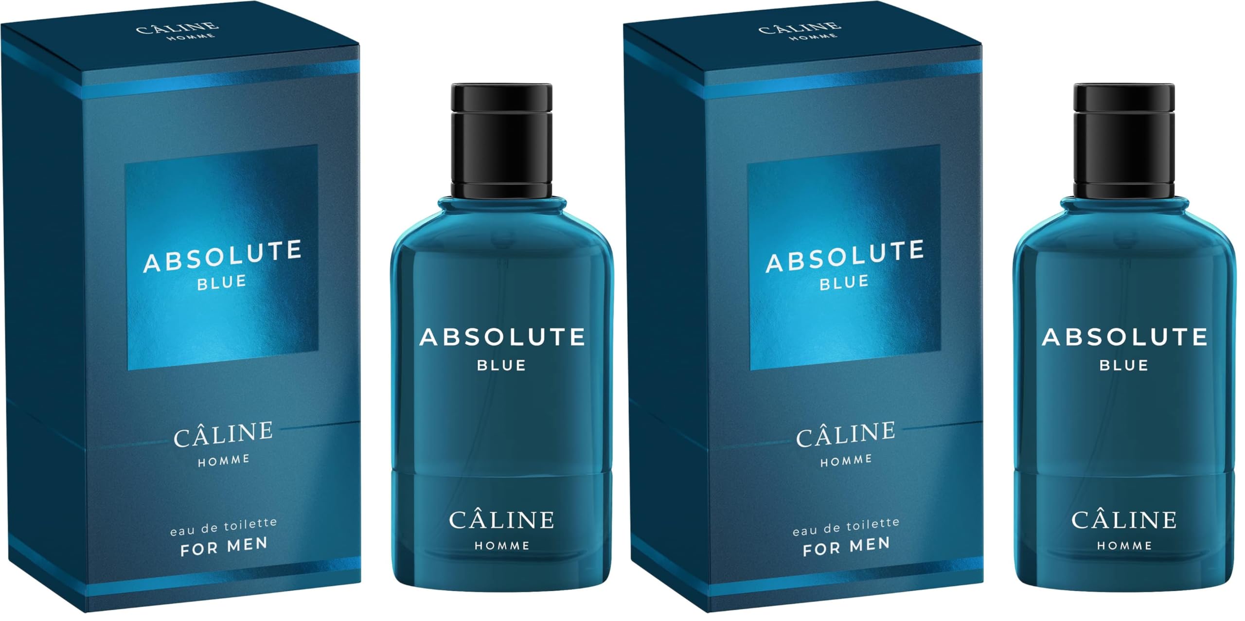Caline Homme Absolute Blue, 60ml EdT (Packung mit 2)