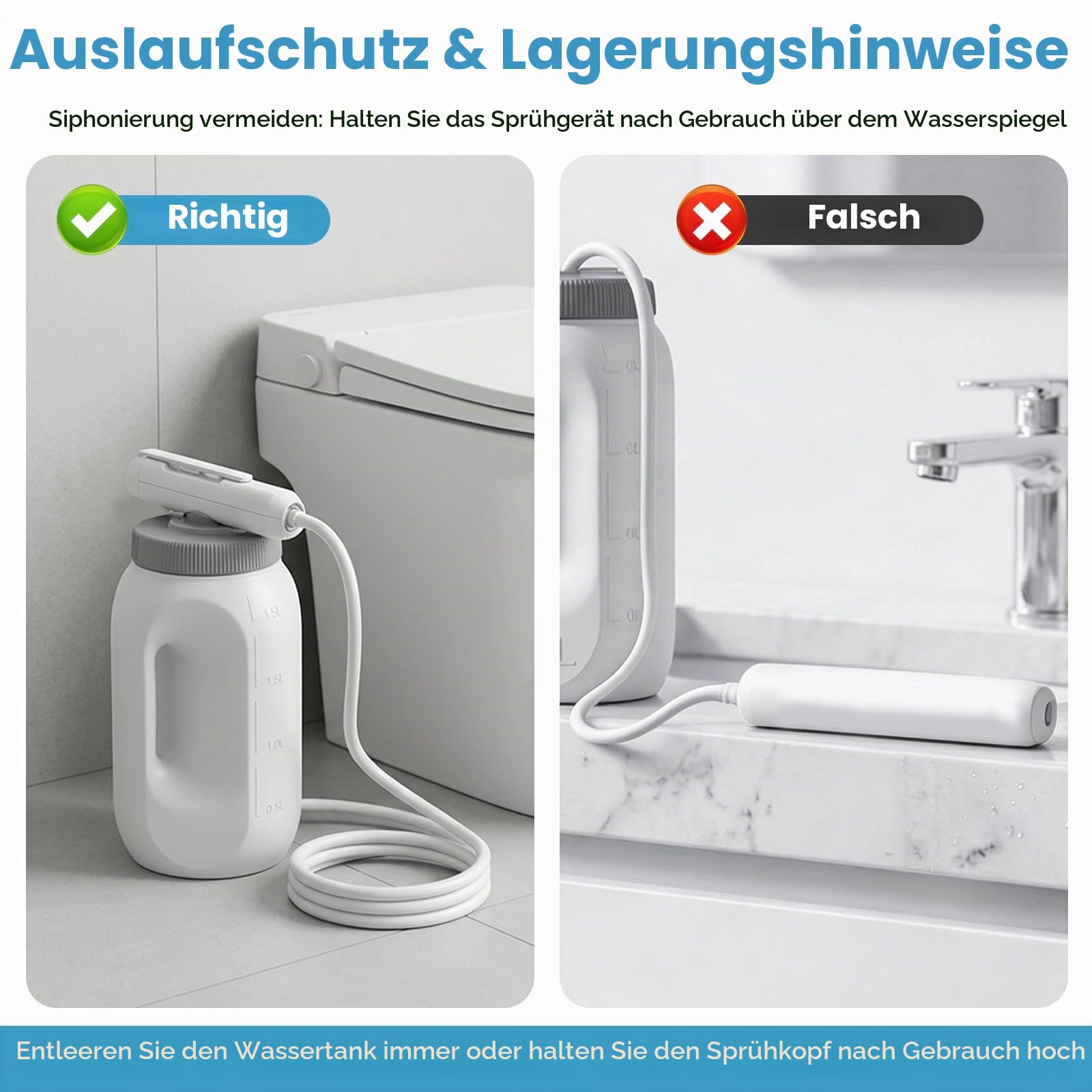Tragbares Elektrisches Reise Bidet Portable Po Dusche Elektrisch