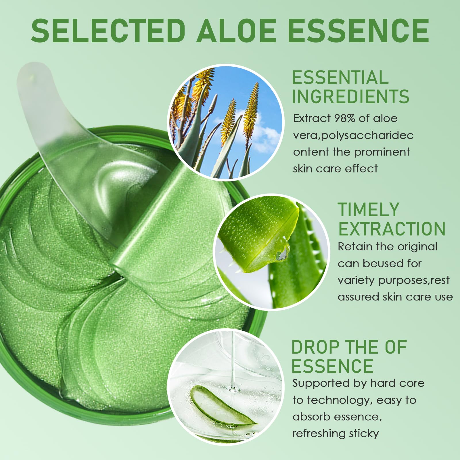 60 Stck Augenpads mit Aloe Vera,Augenmaske gegen Augenringe, Trnenscke  und Feine Linien,Feuchtigkeitsspendende Eye Pads fr strahlende und  erfrischte Augen,fr Frauen und Mnner : Amazon.de: Kosmetik