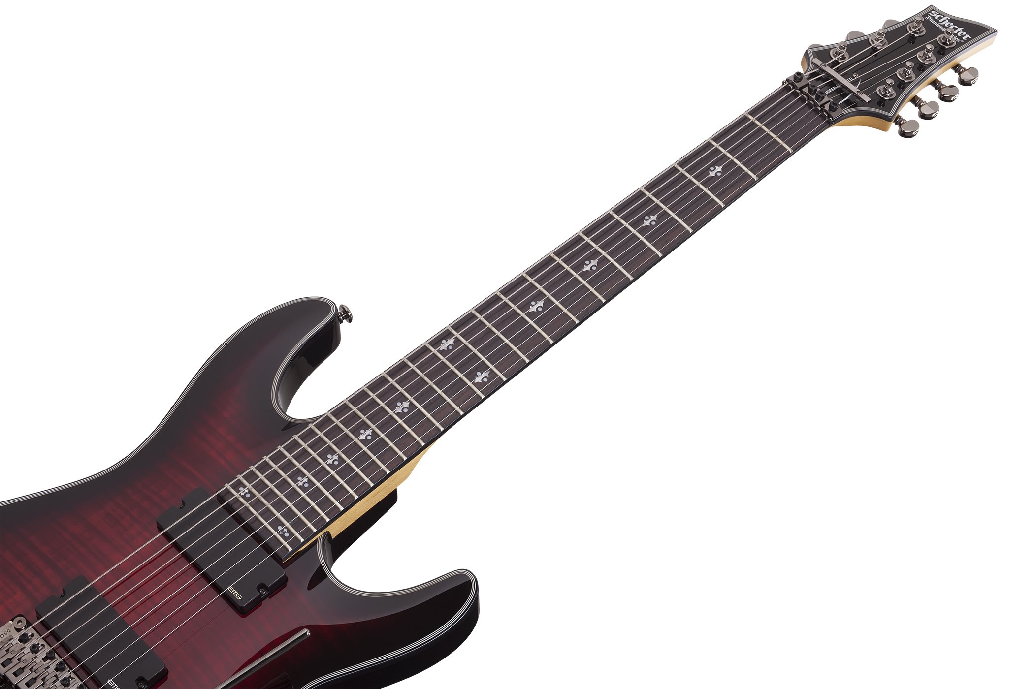 ■schecter DAMIEN ELITE 7 FR EMG フロイドローズ Schecter Damien Elite-7 FR 7 String With Floyd Rose (Crimson Red