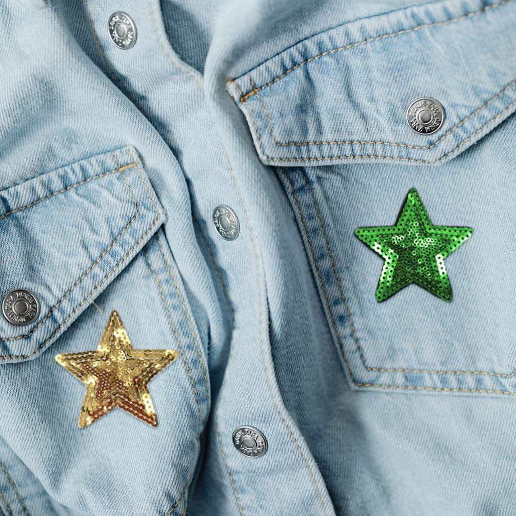 Brillantes Para Ropa 30 Parches De Estrellas De Lentejuelas
