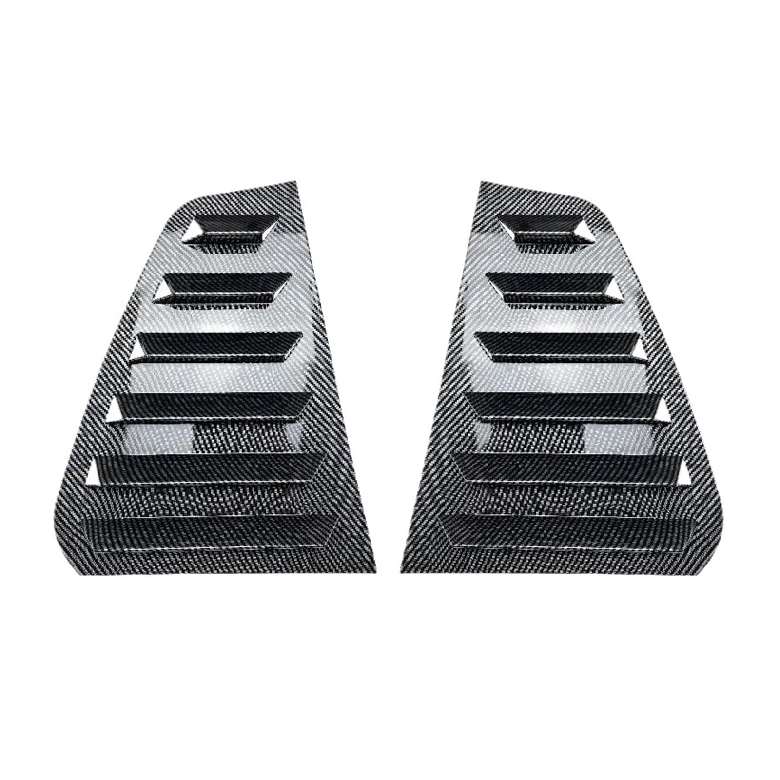 Alerón Ventana Lateral Trasera para VW para Golf 5, 6, 7 MK5, MK6, MK7, MK7.5 2003-2020 Cubierta Persiana Y Rejilla Ventilación(7 Carbon Look)