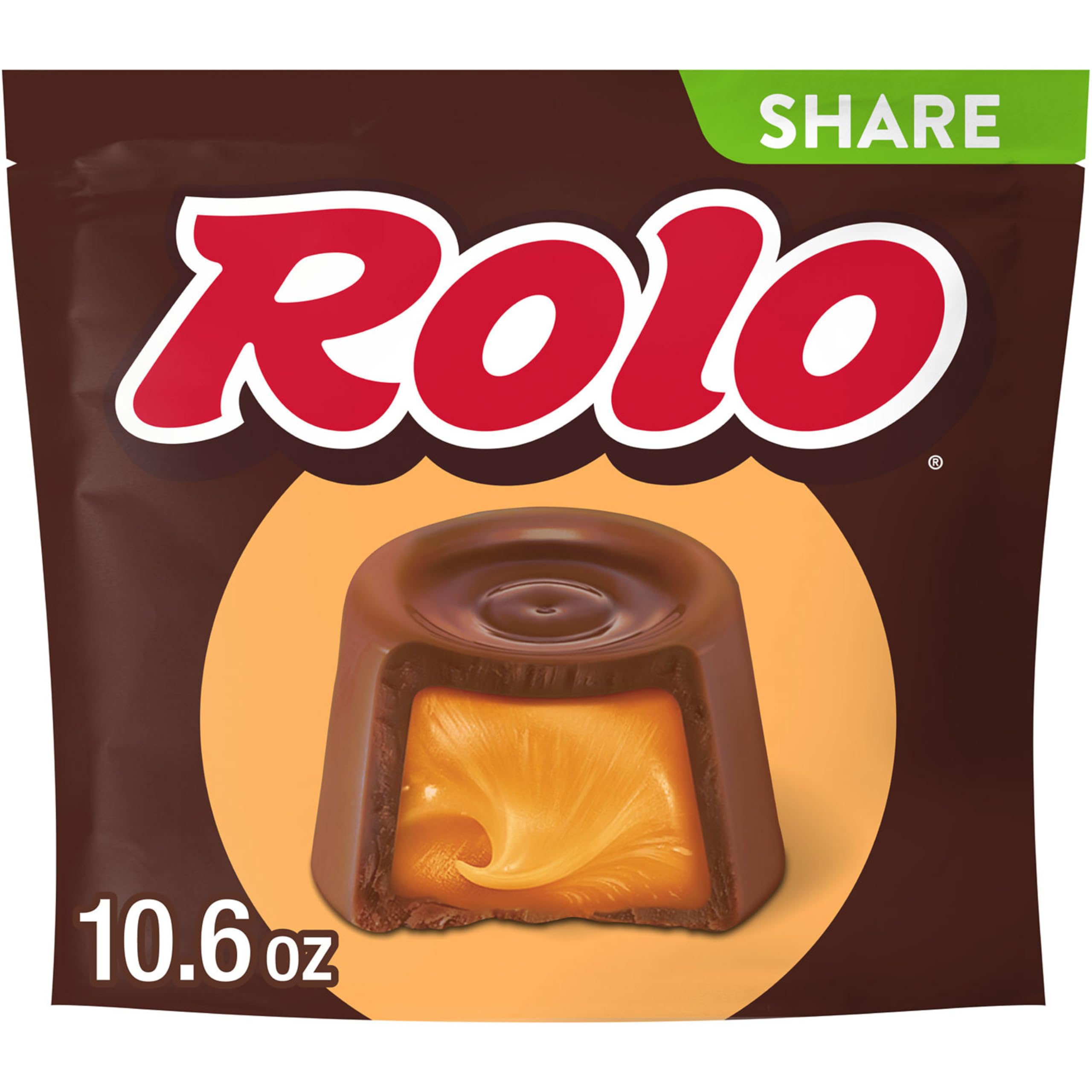 ROLO Rich Chocolate Caramels Candy Share Pack, 10.6 oz