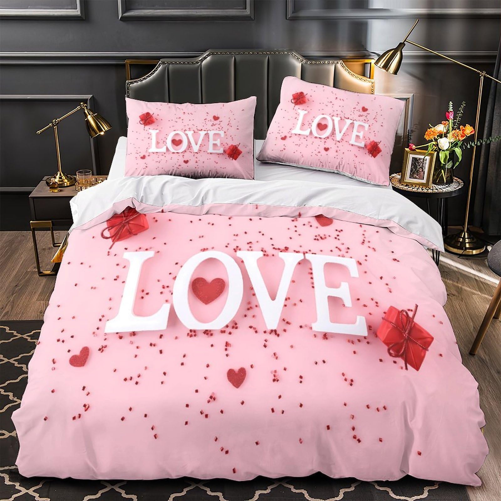 Parure de lit licorne 220x240cm le cadeau magique idéal pour renouveler le linge de lit